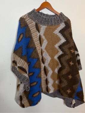 Free People Multicolor Timber Trail Poncho